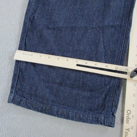 AFRM AJAX Barrel Jeans Womens 30 Blue Denim Wide Leg Dark Wash NWT NEW - Picture 10 of 13